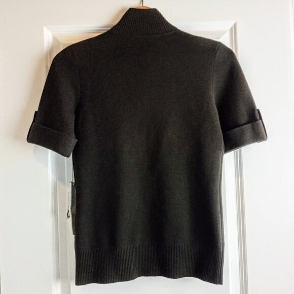 Worth Caterpillar Kangaroo Pocket Zip Short Sleeve 100% Cotton Cardigan … - Picture 2 of 7